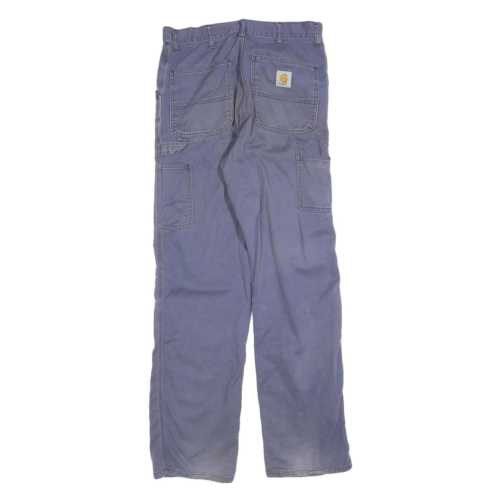 CARHARTT Mens Jeans Blue Regular Straight Denim Medium W30 L34 Workwear Utility