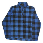WRANGLER Mens Blue & Black Patterned Pullover Jumper Crew Neck Basic Knit M
