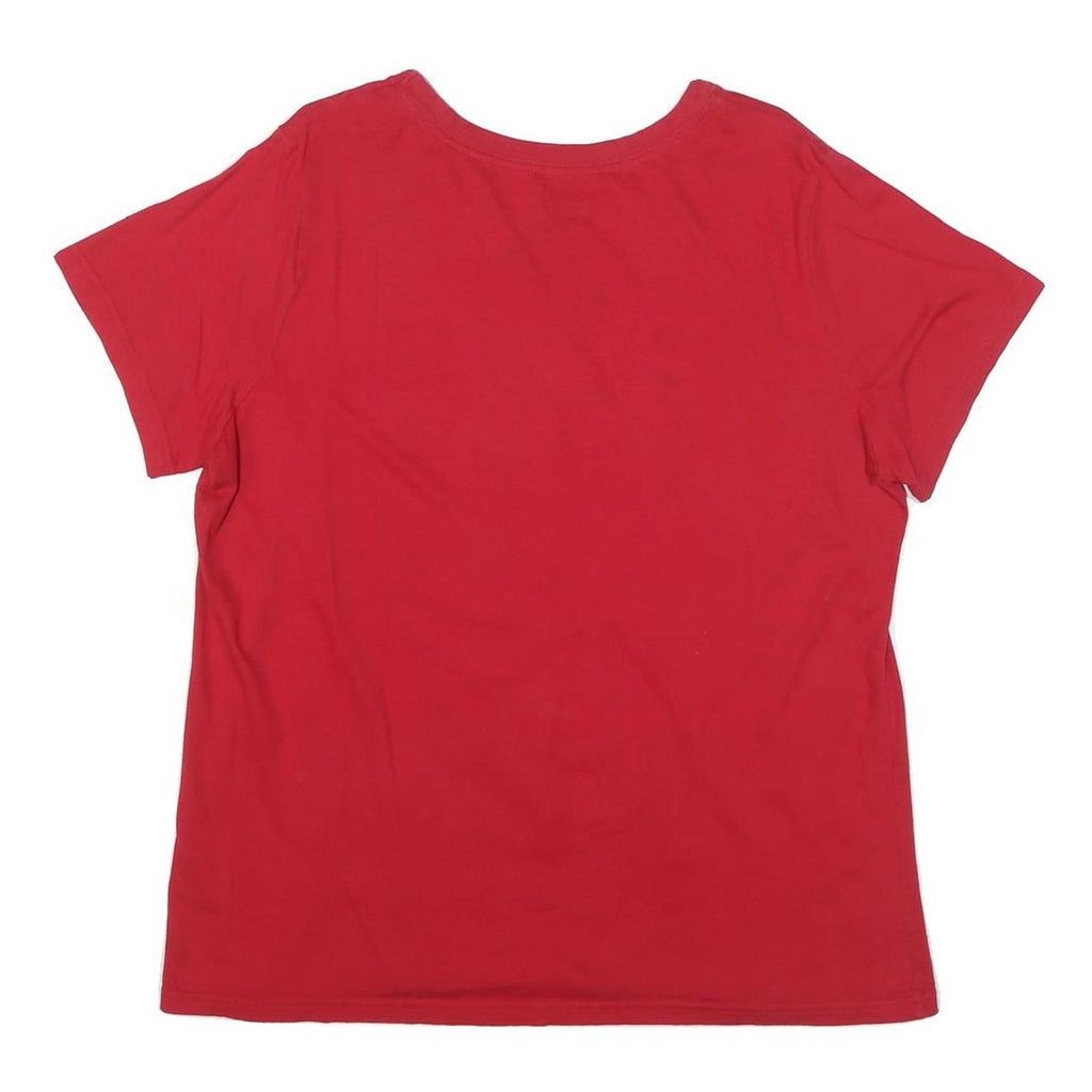 COCA COLA Womens Red 2XL Graphic T-Shirt Short Sleeve Round Neck Cotton Blend