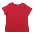 COCA COLA Womens Red 2XL Graphic T-Shirt Short Sleeve Round Neck Cotton Blend
