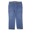 DICKIES Mens Blue Regular Fit Straight Leg Denim Jeans W38 L28 Workwear Cotton