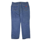 DICKIES Mens Blue Regular Fit Straight Leg Denim Jeans W38 L28 Workwear Cotton