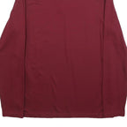 CALVIN KLEIN Mens Maroon Long Sleeve Plain Polo Shirt M Classic Fit