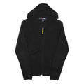 DIESEL Mens Black Hoodie Patterned Pullover Jumper S Cotton Blend Zip-Up