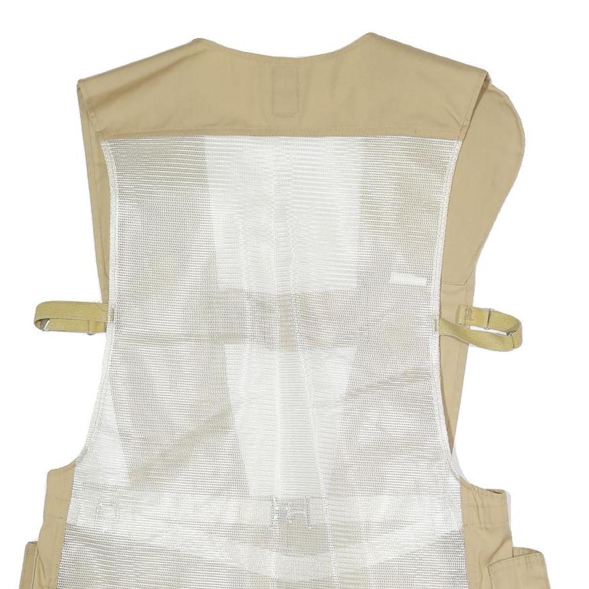 BOB ALLEN Mens Beige Fishing Mesh Button Jacket M Polyester Blend Outdoor