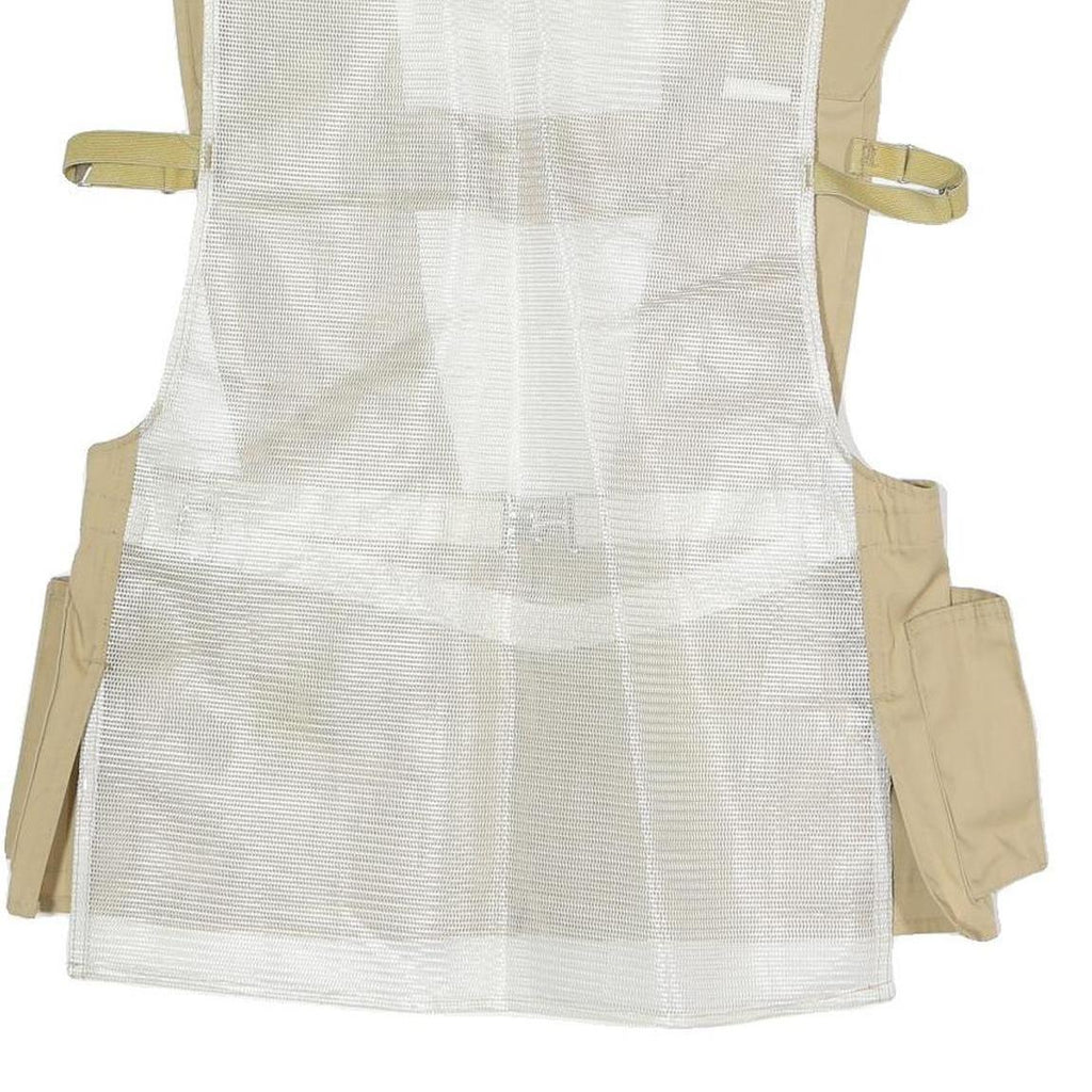 BOB ALLEN Mens Beige Fishing Mesh Button Jacket M Polyester Blend Outdoor