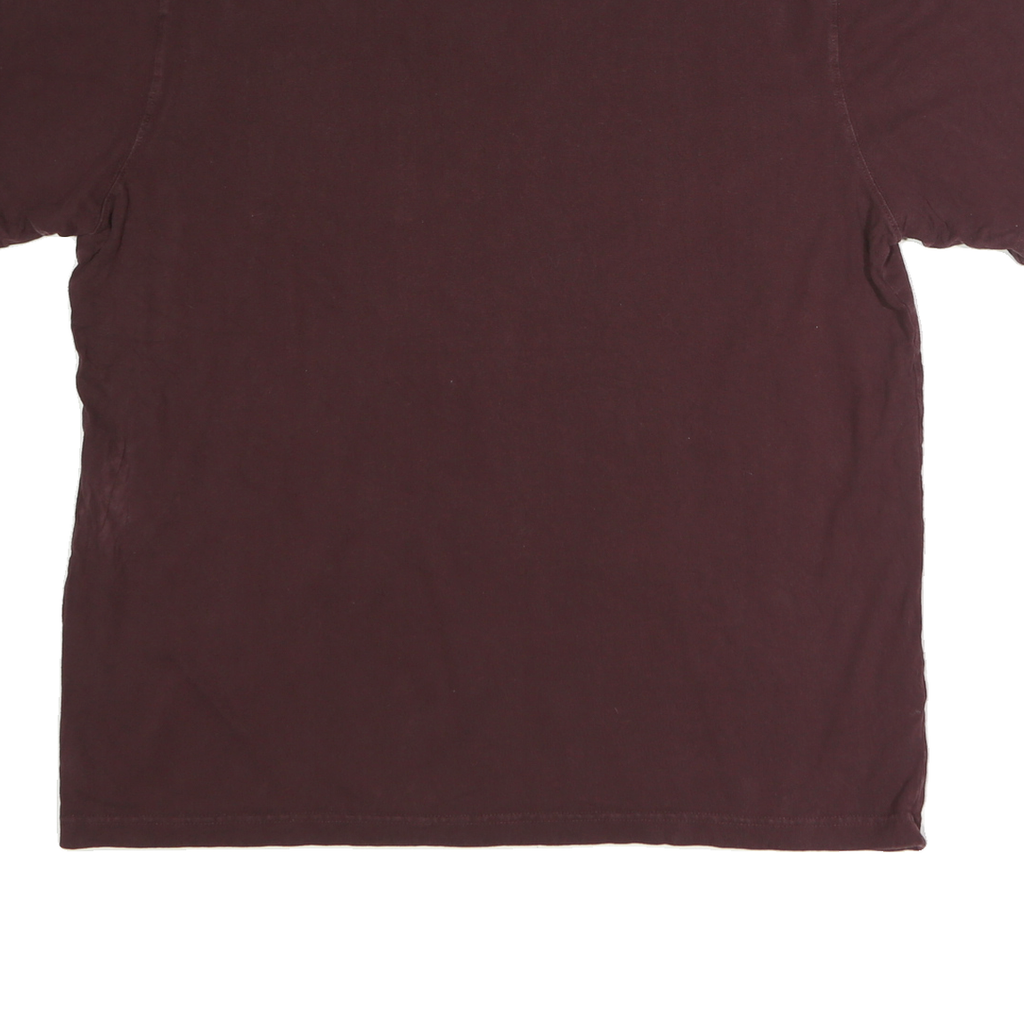CARHARTT Mens Maroon Chest Pocket Logo T-Shirt XL Short Sleeve Crew Neck