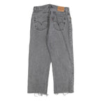 LEVI'S 501 BIG E Womens Jeans Grey Regular Straight Denim Raw W30 L24 Button