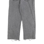 LEVI'S 501 BIG E Womens Jeans Grey Regular Straight Denim Raw W30 L24 Button