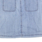 KAREN SCOTT Womens Blue Cotton Blend Mini Denim Style Skirt M Casual Summer Wear