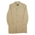 EVER DRESS Mens Beige Cotton Blend Button Jacket M Plain Classic Coat