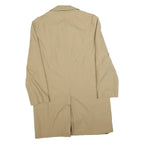 EVER DRESS Mens Beige Cotton Blend Button Jacket M Plain Classic Coat
