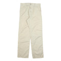 CARHARTT Mens Cotton Blend White Relaxed Straight Trousers W32 L31 Workwear