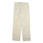 CARHARTT Mens Cotton Blend White Relaxed Straight Trousers W32 L31 Workwear