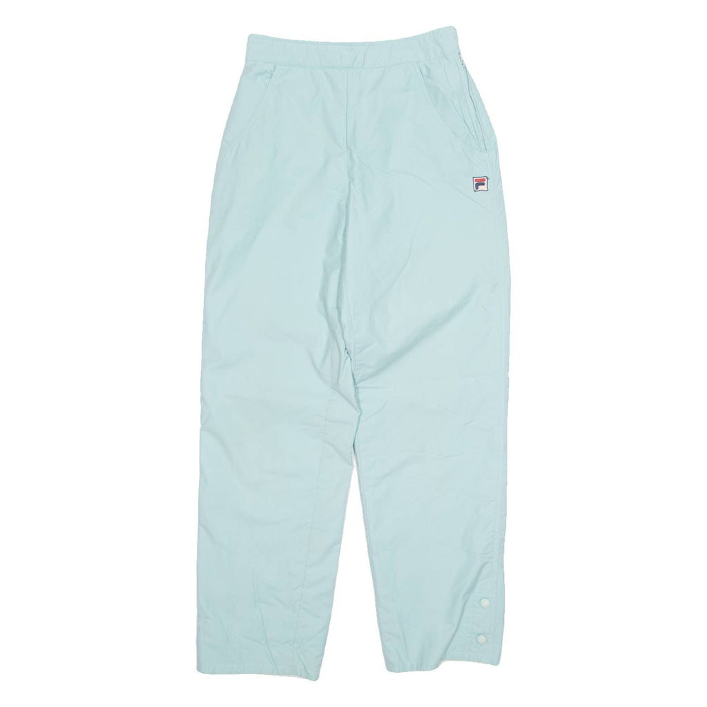 FILA Lined Womens Track Pants Blue Straight M W26 L30