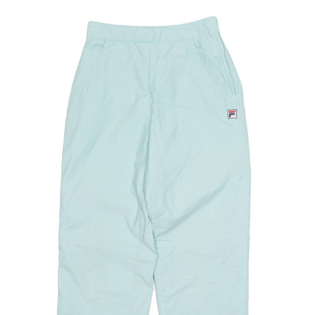 FILA Lined Womens Track Pants Blue Straight M W26 L30