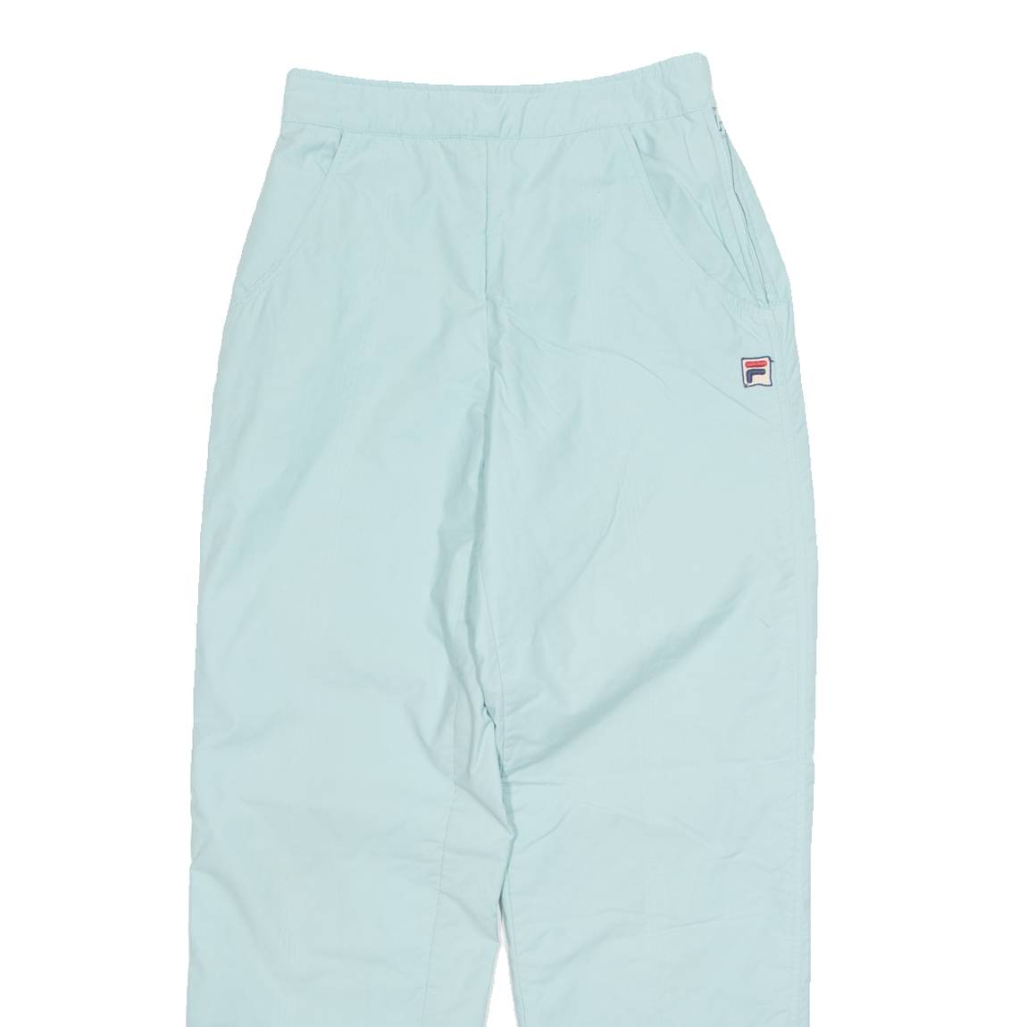 FILA Lined Womens Track Pants Blue Straight M W26 L30