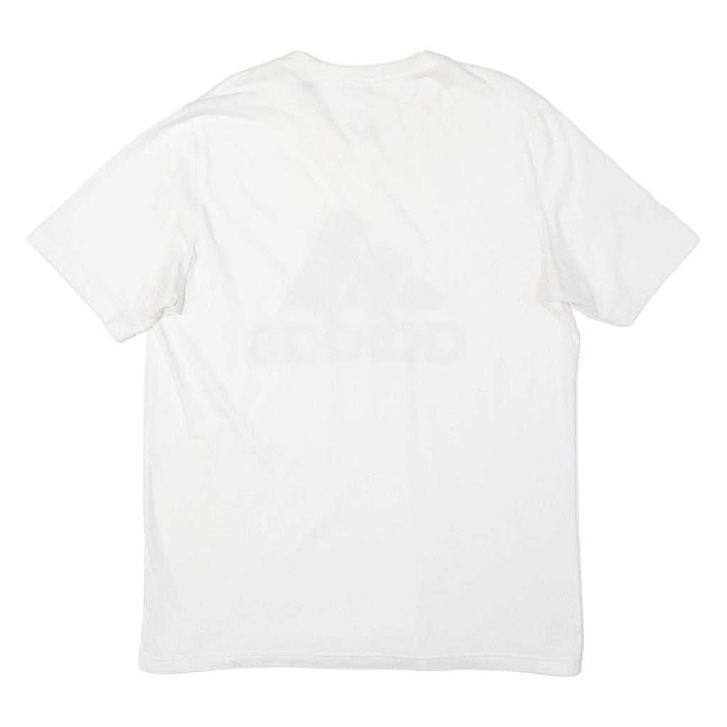 ADIDAS Mens T-Shirt White L