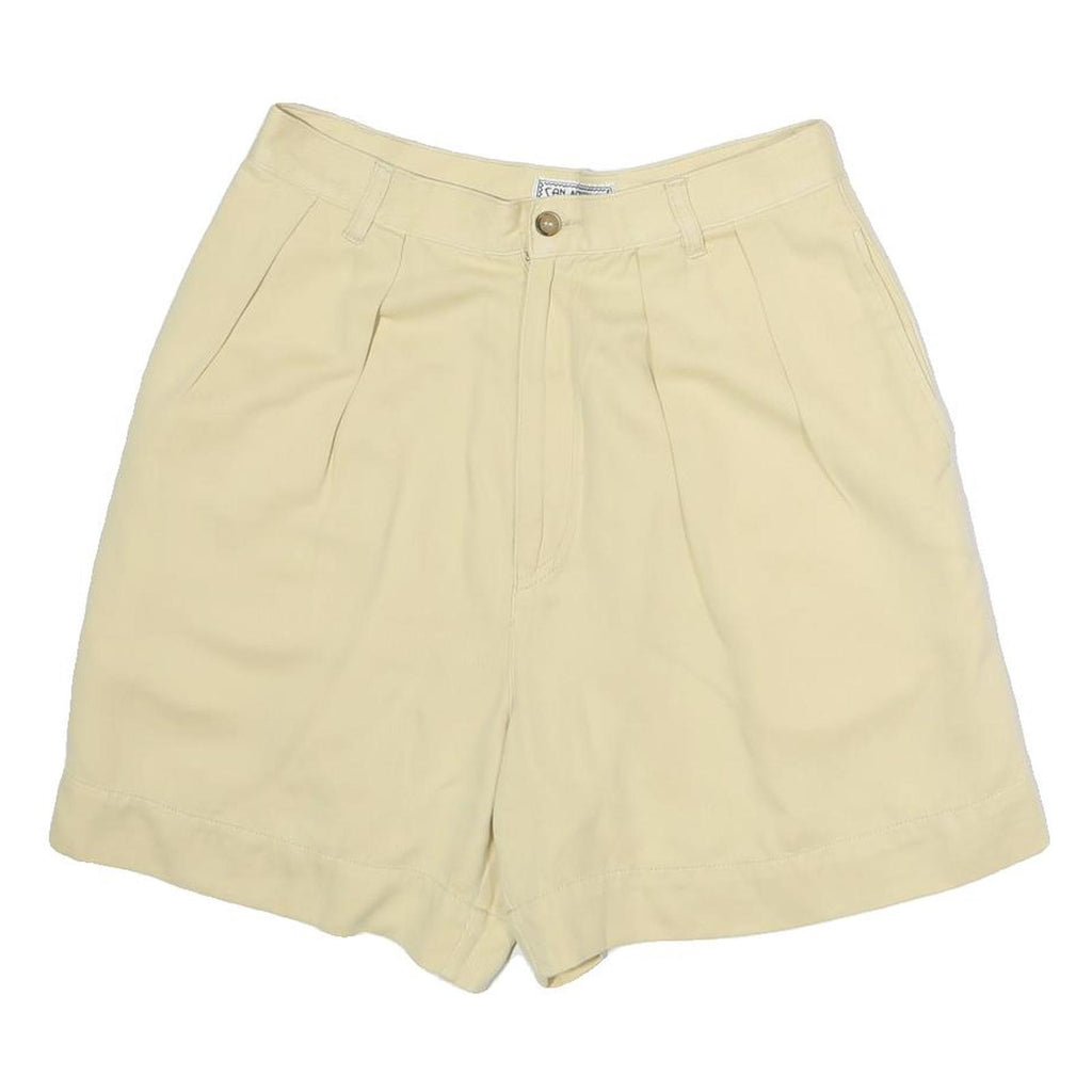 SAN MARTINO Womens Shorts Beige Casual Plain M W28 Comfortable Cotton