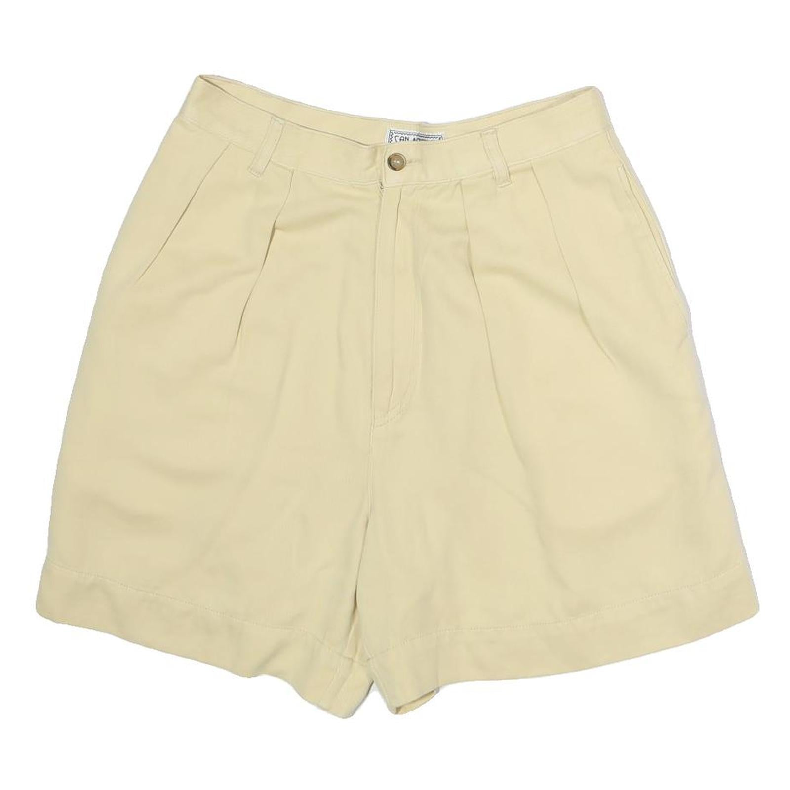 SAN MARTINO Womens Shorts Beige Casual Plain M W28 Comfortable Cotton