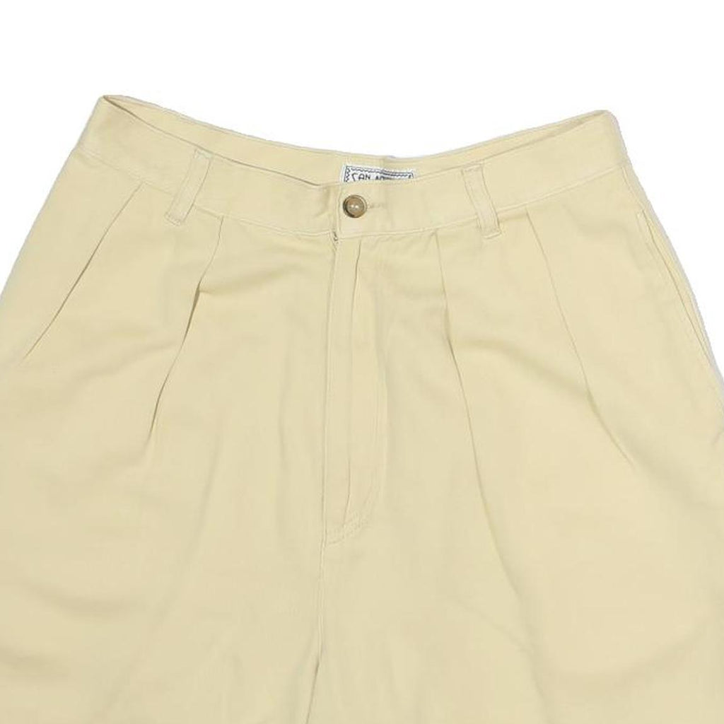 SAN MARTINO Womens Shorts Beige Casual Plain M W28 Comfortable Cotton