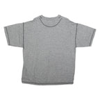 VINCI Womens Grey Graphic T-Shirt L Short Sleeve Crew Neck Cotton Blend