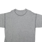 VINCI Womens Grey Graphic T-Shirt L Short Sleeve Crew Neck Cotton Blend