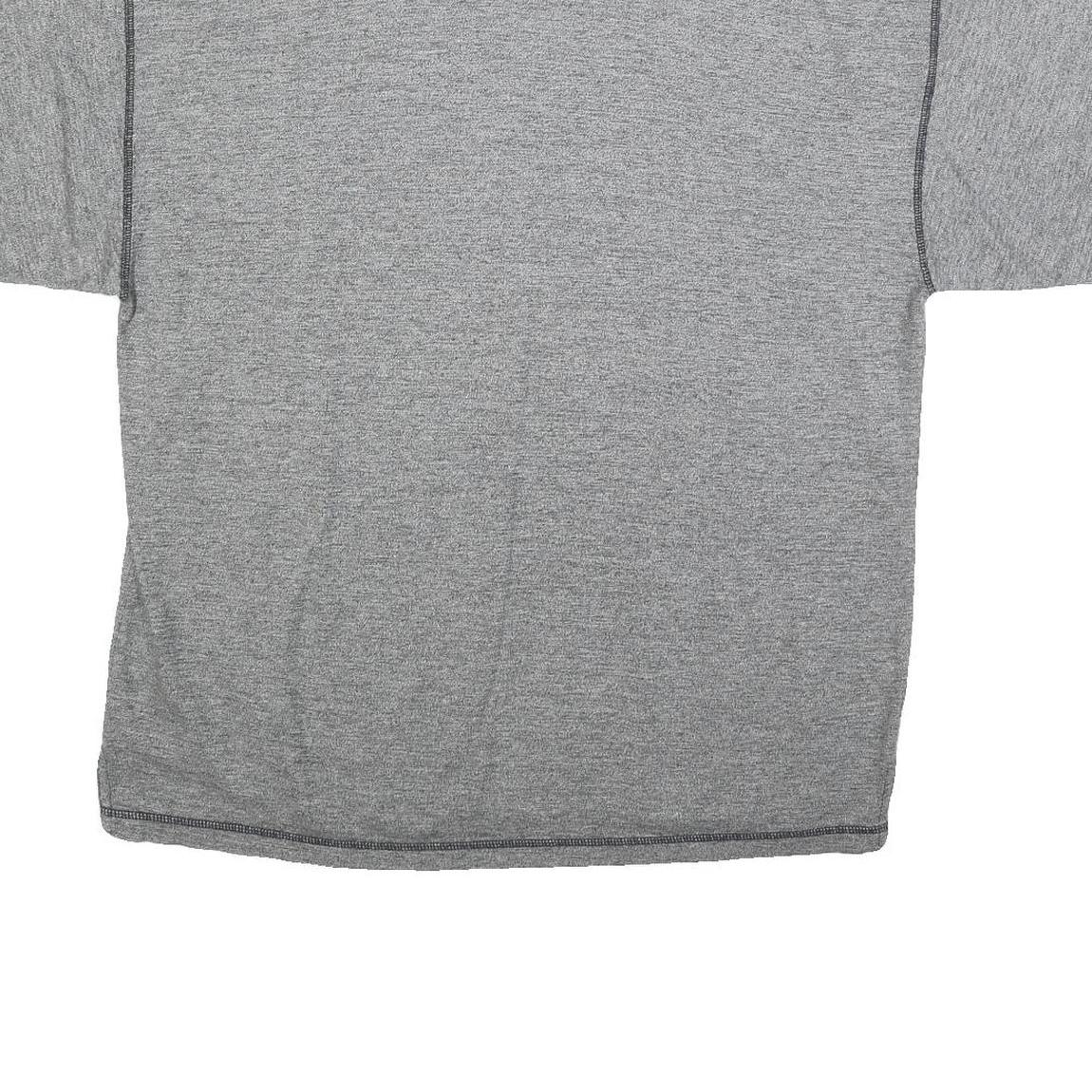 VINCI Womens Grey Graphic T-Shirt L Short Sleeve Crew Neck Cotton Blend