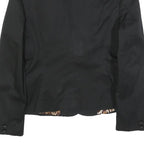 DOLCE & GABBANA Womens Black Blazer Jacket S Cotton Blend Plain Button Detail