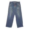 TIPSTER Mens Relaxed Blue Denim Jeans W31 L31 Button Closure Casual Wear