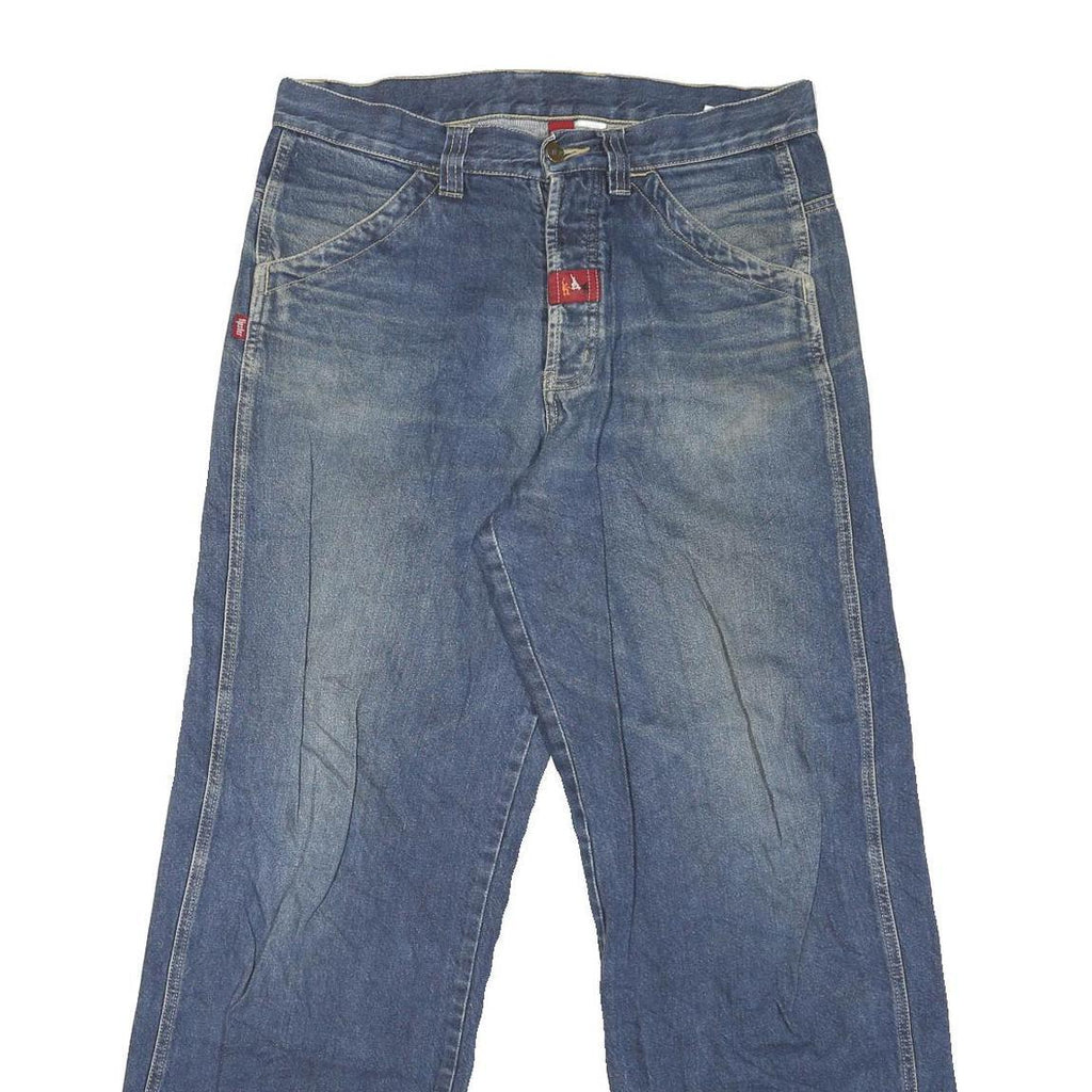 TIPSTER Mens Relaxed Blue Denim Jeans W31 L31 Button Closure Casual Wear