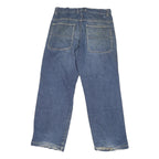 TIPSTER Mens Relaxed Blue Denim Jeans W31 L31 Button Closure Casual Wear