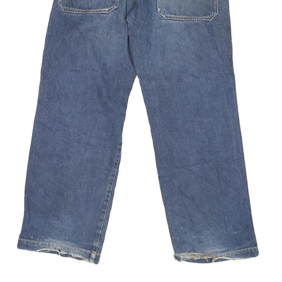 TIPSTER Mens Relaxed Blue Denim Jeans W31 L31 Button Closure Casual Wear