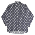 PACKARD Mens Blue & White Pattern Shirt M Cotton Casual Long Sleeve Button