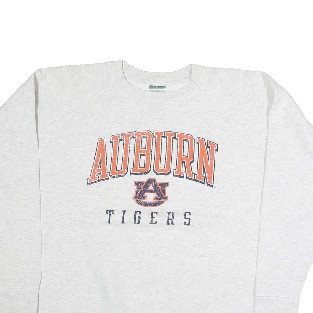 KNIGHTS Mens White Auburn Tigers Crew Neck XL Cotton Sweatshirt
