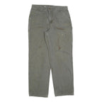 CARHARTT Mens Cotton Blend Grey Relaxed Straight Trousers W36 L34 Workwear