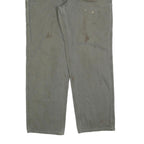 CARHARTT Mens Cotton Blend Grey Relaxed Straight Trousers W36 L34 Workwear