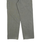 CARHARTT Mens Cotton Blend Grey Relaxed Straight Trousers W36 L34 Workwear