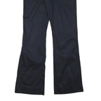 DICKIES Womens Polyester Blend Black Regular Flared Trousers W32 L32 Workwear