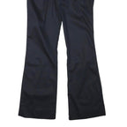 DICKIES Womens Polyester Blend Black Regular Flared Trousers W32 L32 Workwear