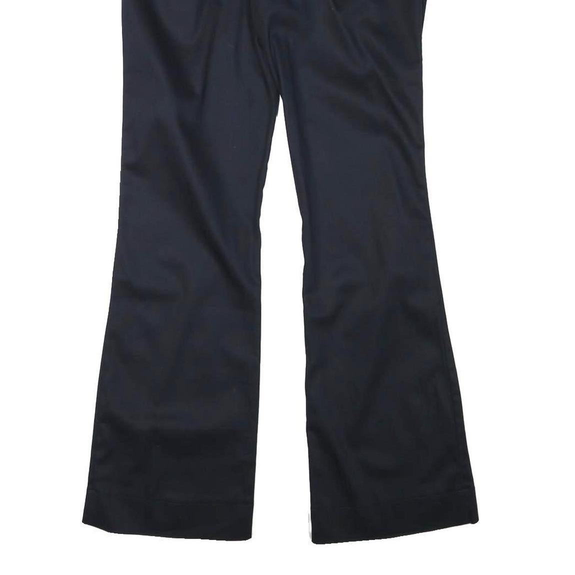 DICKIES Womens Polyester Blend Black Regular Flared Trousers W32 L32 Workwear