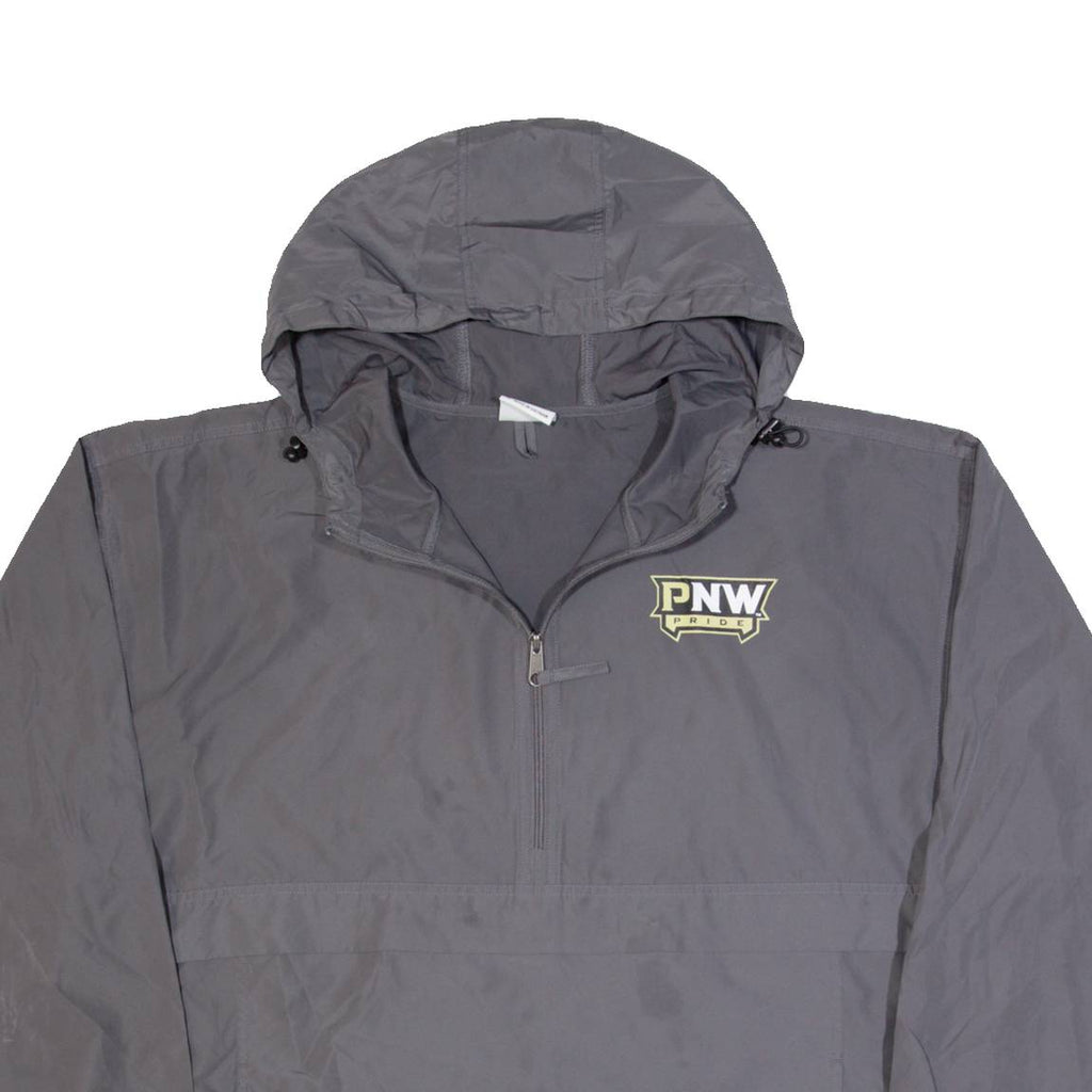 CHAMPION Purdue Northwest Pride Mens Anorak Jacket Grey USA Hooded XL