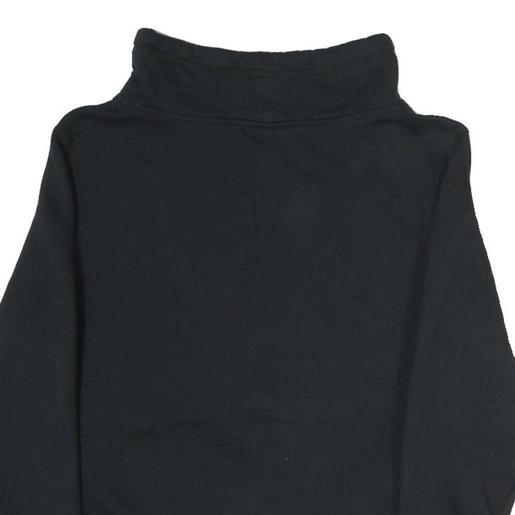 PUMA Womens Black Cotton Crew Neck Sweatshirt UK 12 Logo Print Pullover