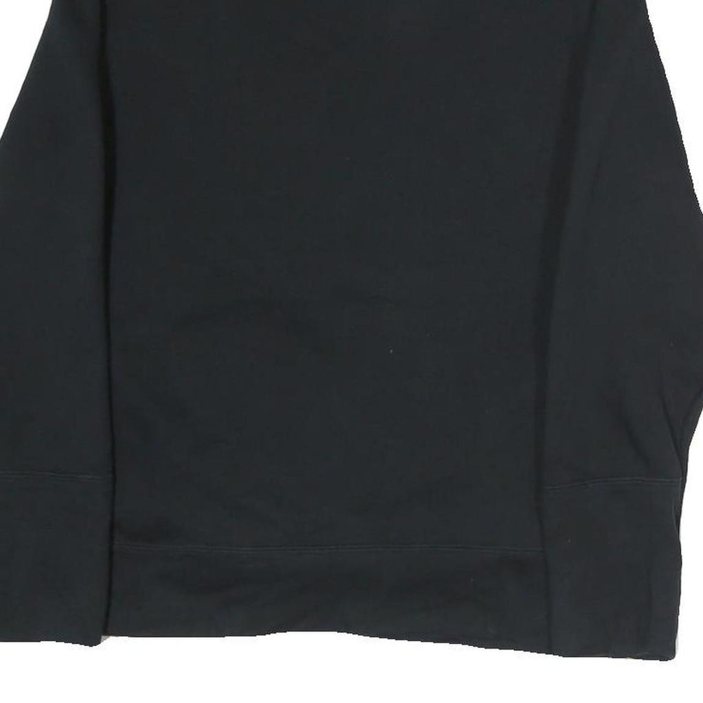 PUMA Womens Black Cotton Crew Neck Sweatshirt UK 12 Logo Print Pullover