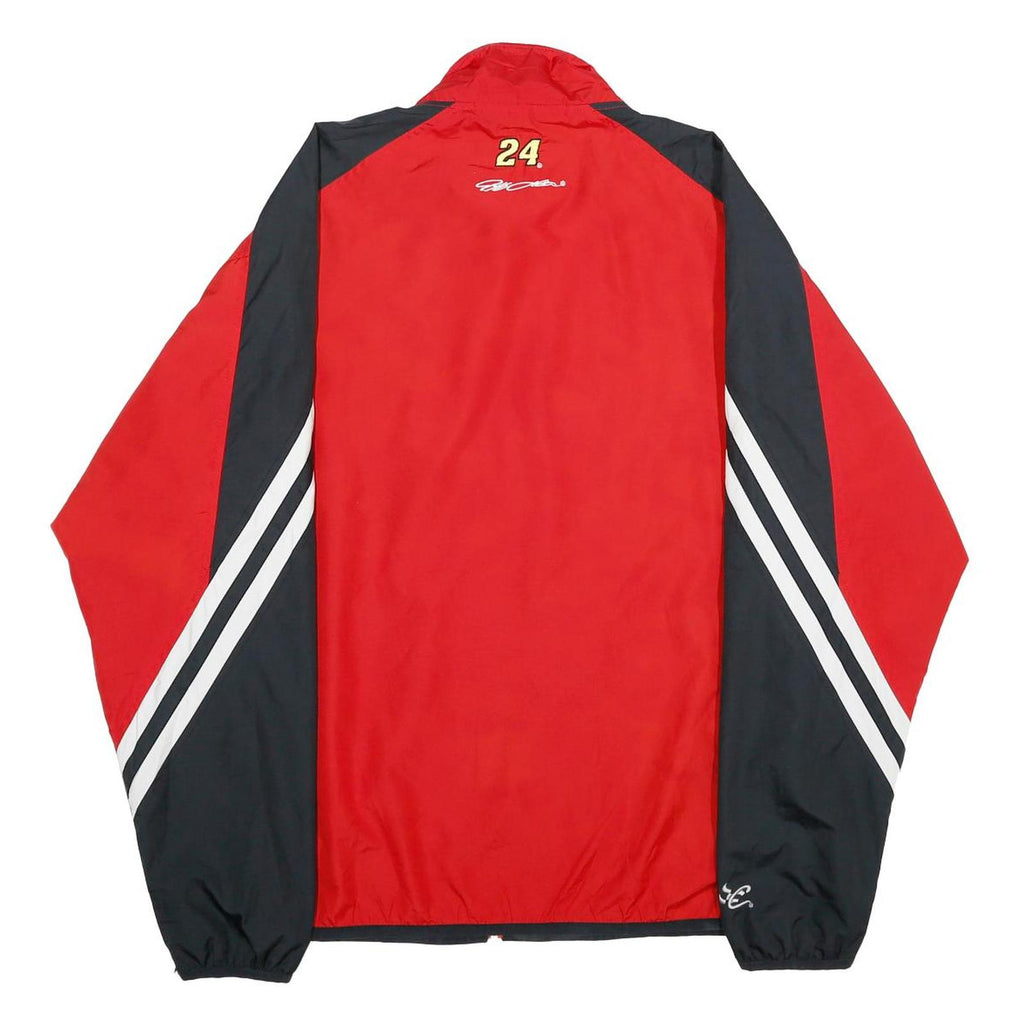 CHASE AUTHENTICS Mens Red & Black DuPont Motorsports Zip Jacket M Polyester