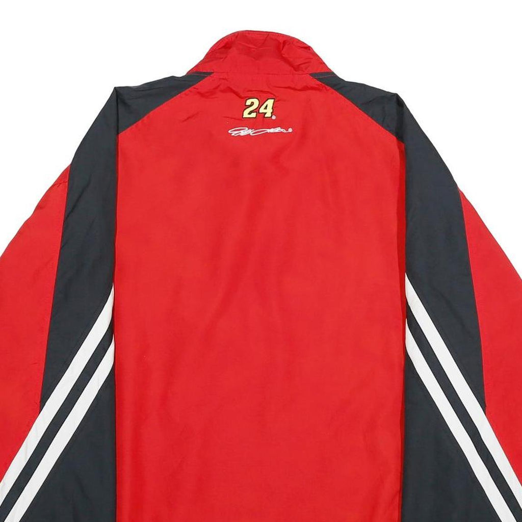 CHASE AUTHENTICS Mens Red & Black DuPont Motorsports Zip Jacket M Polyester