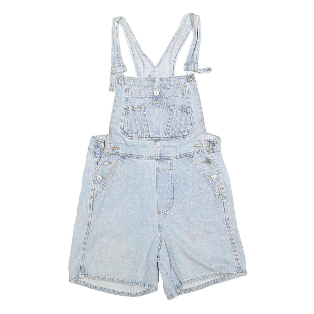 MEMPHIS Womens Blue Dungarees Loose Denim Plain M W30 L5 Casual Summer