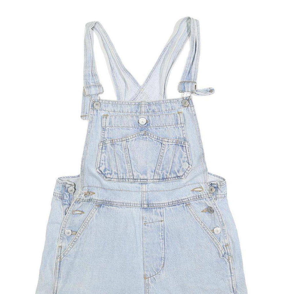 MEMPHIS Womens Blue Dungarees Loose Denim Plain M W30 L5 Casual Summer