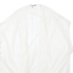 VICTORIA'S SECRET Womens White Lace Open Front Sleeveless Top M Lightweight