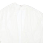 VICTORIA'S SECRET Womens White Lace Open Front Sleeveless Top M Lightweight